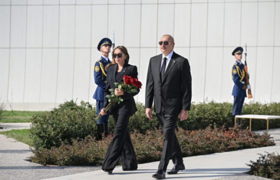 Prezidentlə xanımı Bakıdakı Zəfər parkında –&nbsp;Video – Fotolar