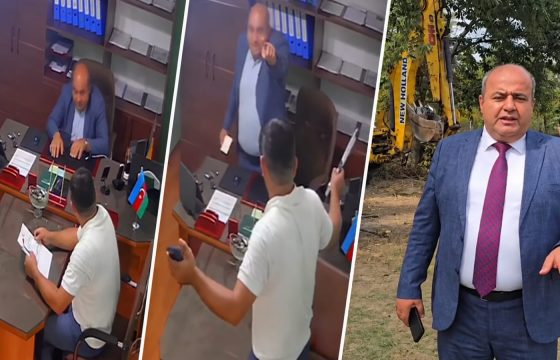 Masallıda bələdiyyə sədri Ekologiya İdarəsinin əməkdaşları ilə bağlı görüntüləri yaydı – VİDEO