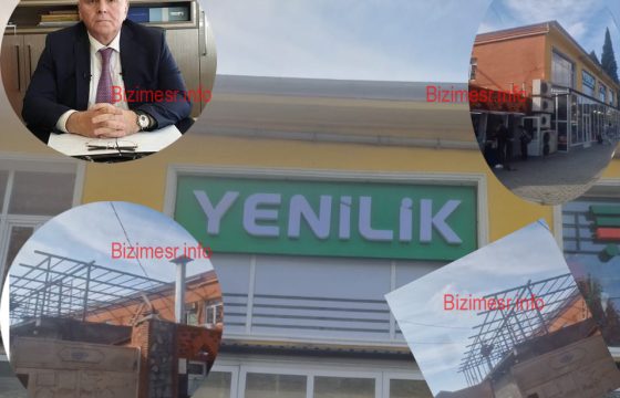 Şəkidə qanunsuz tikinti iddiası – “Yenilik” Ticarət Mərkəzi ərazisini genişləndirir – VİDEO