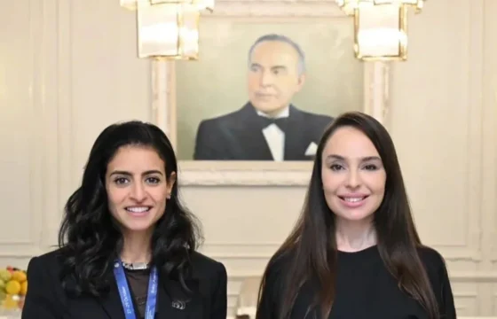 Leyla Əliyeva Şeyxa Əl Nuveysi ilə görüşdü&nbsp;– FOTO