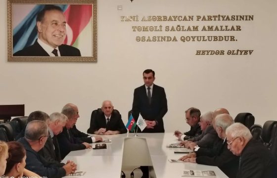 YAP Mingəçevir şəhər təşkilatında veteran partiya üzvləri ilə görüş keçirilib