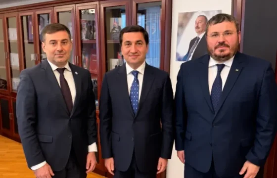 Hikmət Hacıyev Ukrayna Ombudsmanı ilə müzakirə apardı