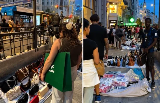 Fransada talan edilmiş brend məhsullar küçədə satışa çıxarıldı